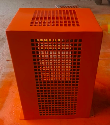 picture of fabricated orange box